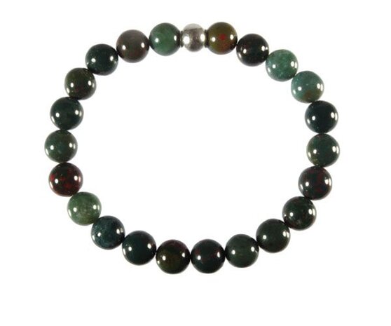 Heliotroop armband 20 cm | 8 mm kralen Heliotroop armband 20 cm | 8 mm kralen