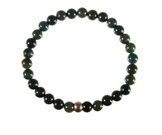 Heliotroop armband 18 cm | 6 mm kralen