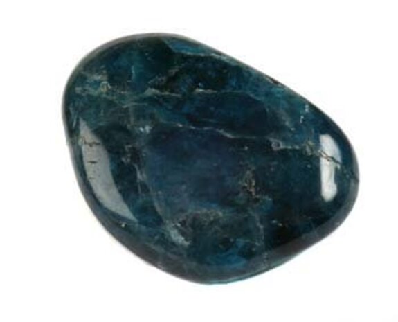 Apatiet (blauw) steen getrommeld 5 - 10 gram Apatiet (blauw) steen getrommeld 5 - 10 gram