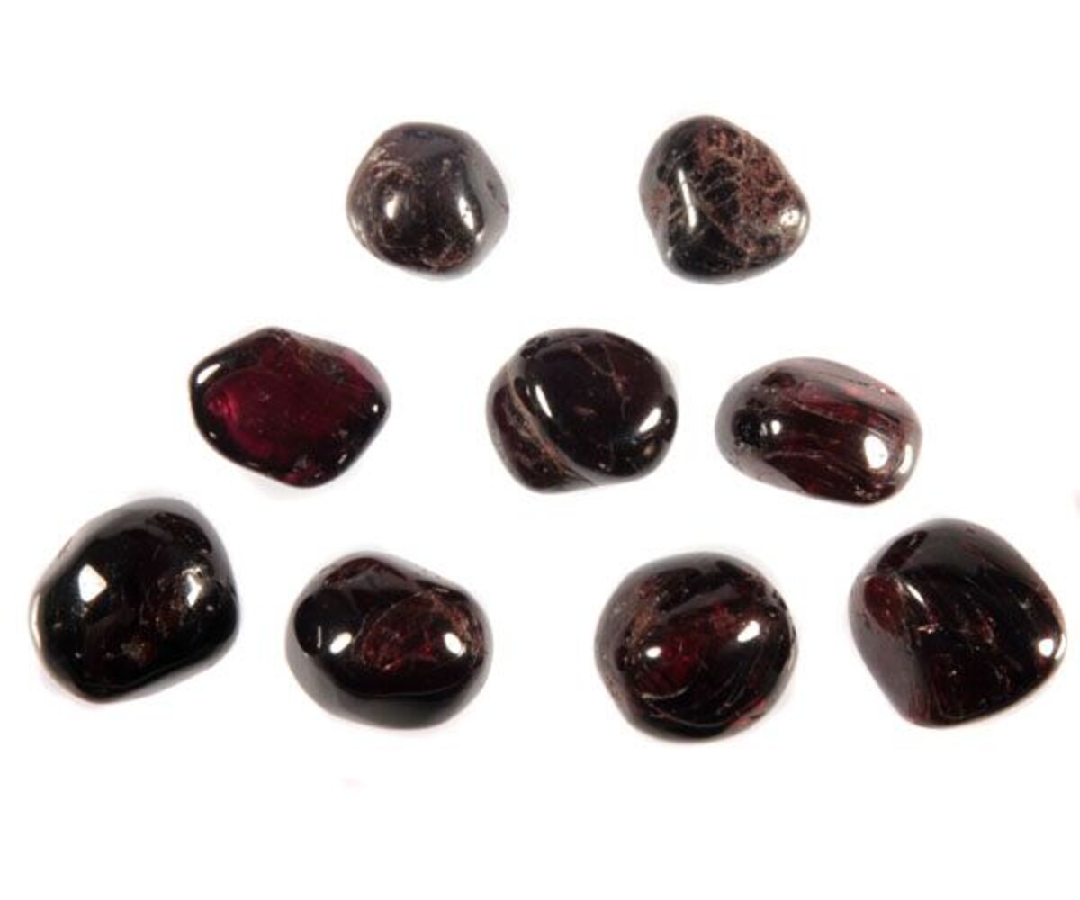 Granaat steen getrommeld 5 - 10 gram Granaat steen getrommeld 5 - 10 gram