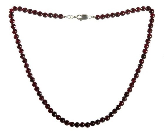 Granaat ketting 6 mm kralen Granaat ketting 6 mm kralen
