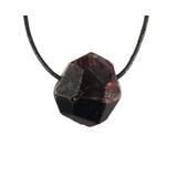 Granaat hanger kristal ruw doorboord Granaat hanger kristal ruw doorboord