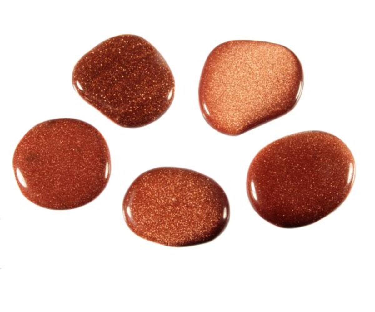 Goudsteen (rood) steen plat gepolijst Goudsteen (rood) steen plat gepolijst