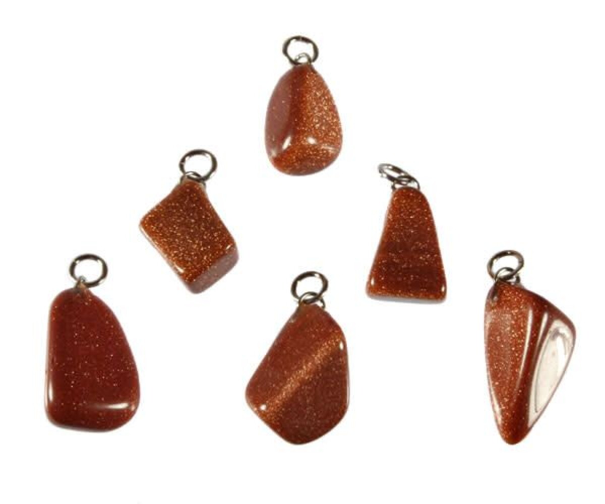 Goudsteen (rood) hanger Goudsteen (rood) hanger