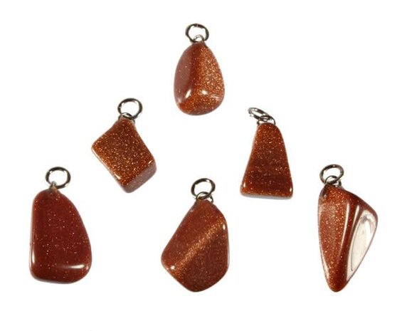 Goudsteen (rood) hanger Goudsteen (rood) hanger