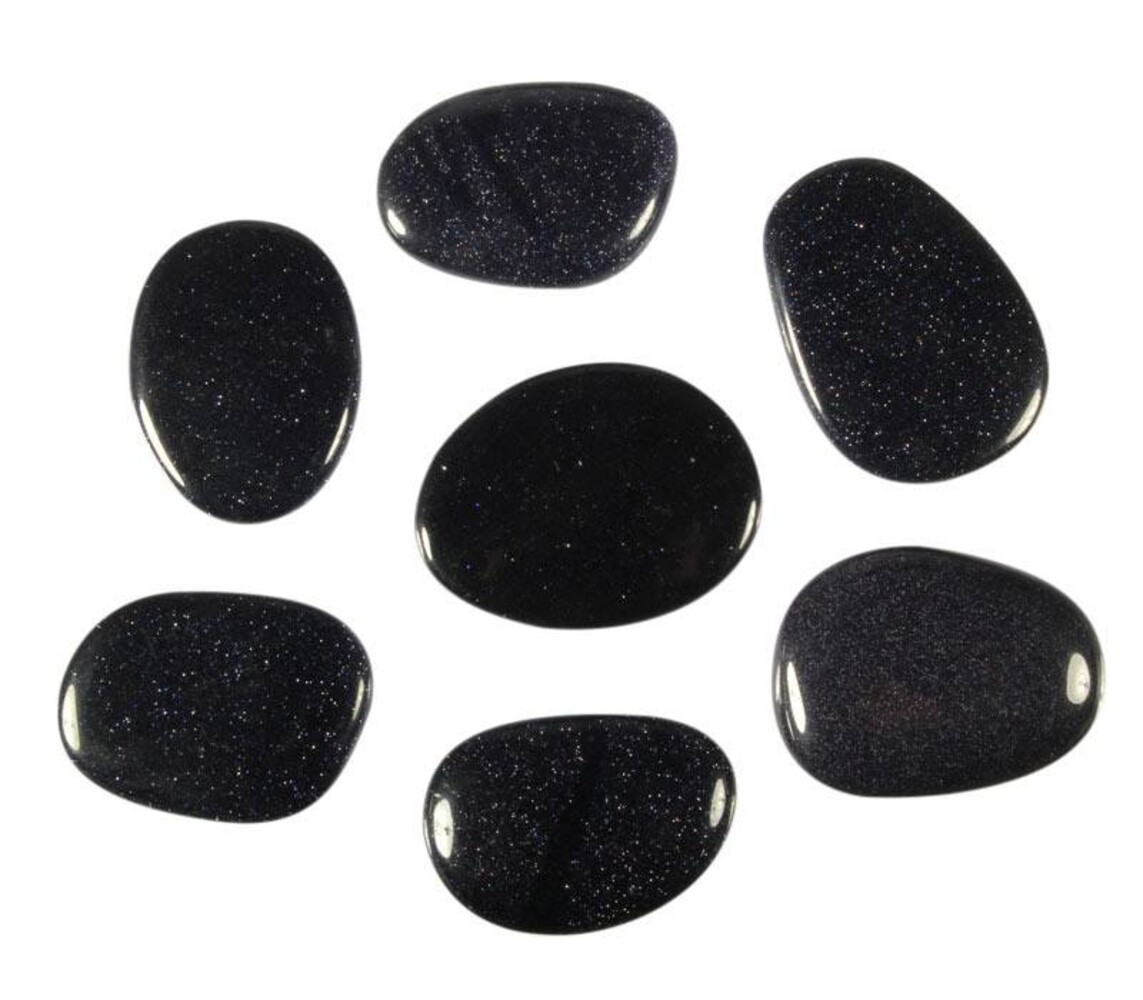 Goudsteen (blauw) steen plat gepolijst Goudsteen (blauw) steen plat gepolijst