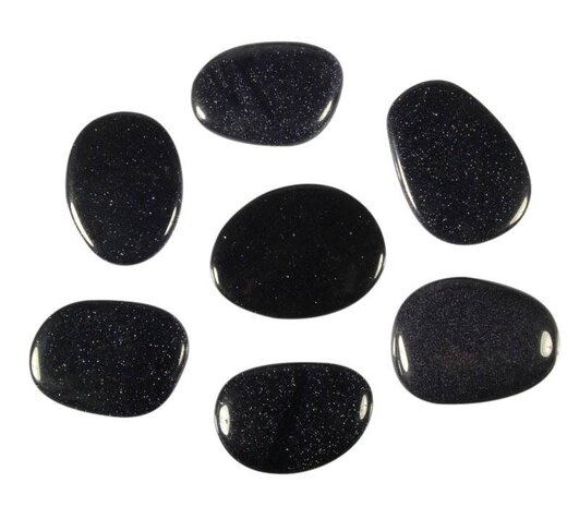 Goudsteen (blauw) steen plat gepolijst Goudsteen (blauw) steen plat gepolijst