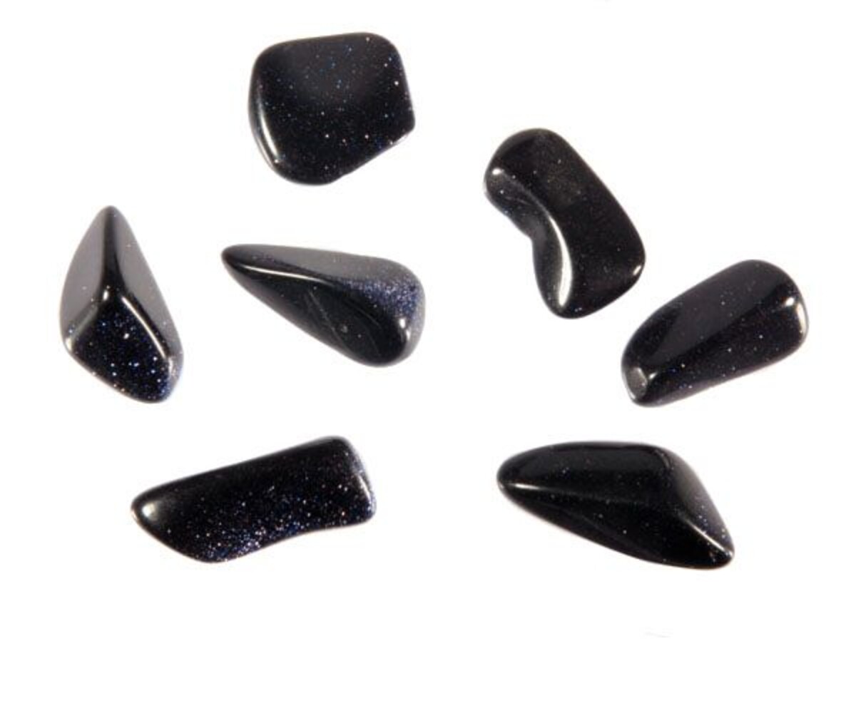 Goudsteen (blauw) steen getrommeld 2 - 5 gram Goudsteen (blauw) steen getrommeld 2 - 5 gram