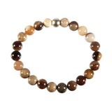 Geopaliseerd hout armband 20 cm | 8 mm kralen
