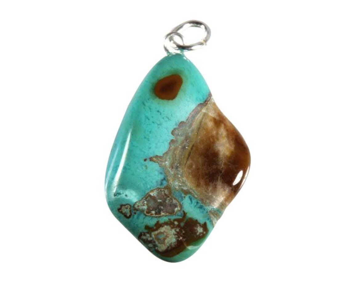 Gem silica hanger met zilveren oogje Gem silica hanger met zilveren oogje