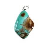 Gem silica hanger met zilveren oogje Gem silica hanger met zilveren oogje