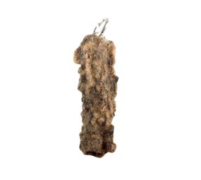 Fulguriet of bliksembuis hanger met zilveren oogje Fulguriet of bliksembuis hanger met zilveren oogje