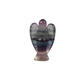 Fluoriet (multi) engel 3,5 - 4 cm Fluoriet (multi) engel 3,5 - 4 cm