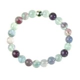 Fluoriet (multi) armband 20 cm | 8 mm kralen Fluoriet (multi) armband 20 cm | 8 mm kralen