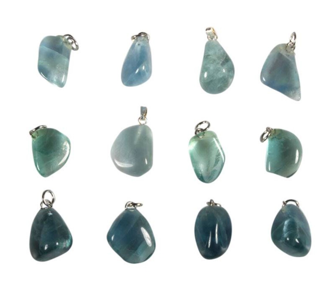 Fluoriet (groen/blauw) hanger