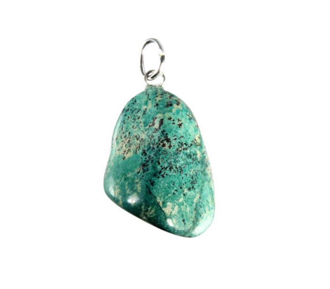 Eilatsteen hanger met zilveren oogje