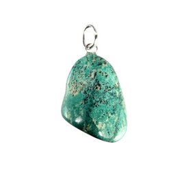 Eilatsteen hanger met zilveren oogje