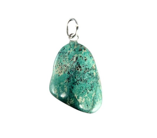 Eilatsteen hanger met zilveren oogje