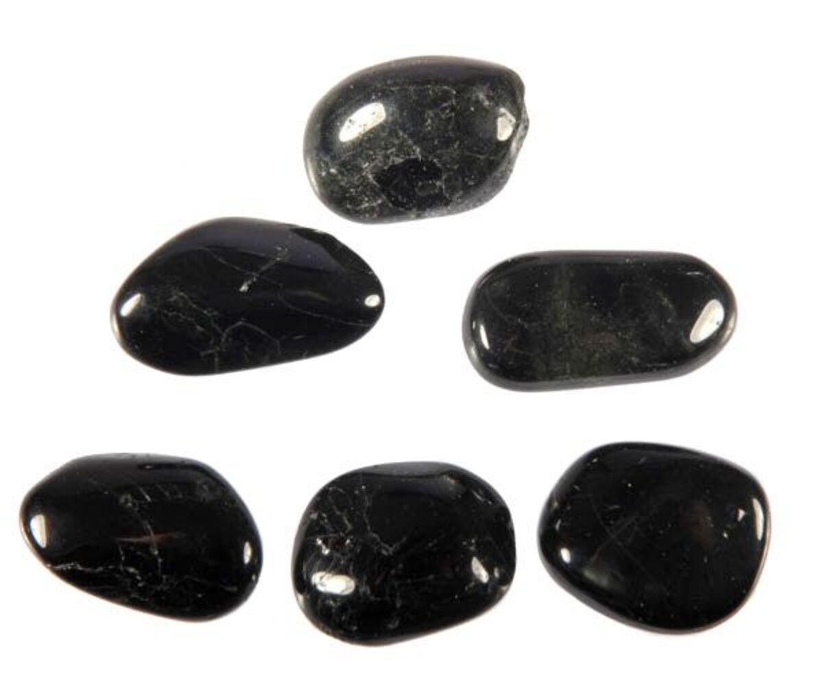 Diopsiet (ster) steen getrommeld 2 - 5 gram