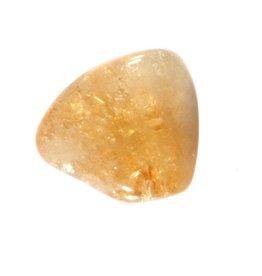 Citrienkwarts (verhit) steen getrommeld 5 - 10 gram