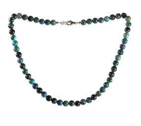 Chrysocolla ketting 8 mm kralen Chrysocolla ketting 8 mm kralen