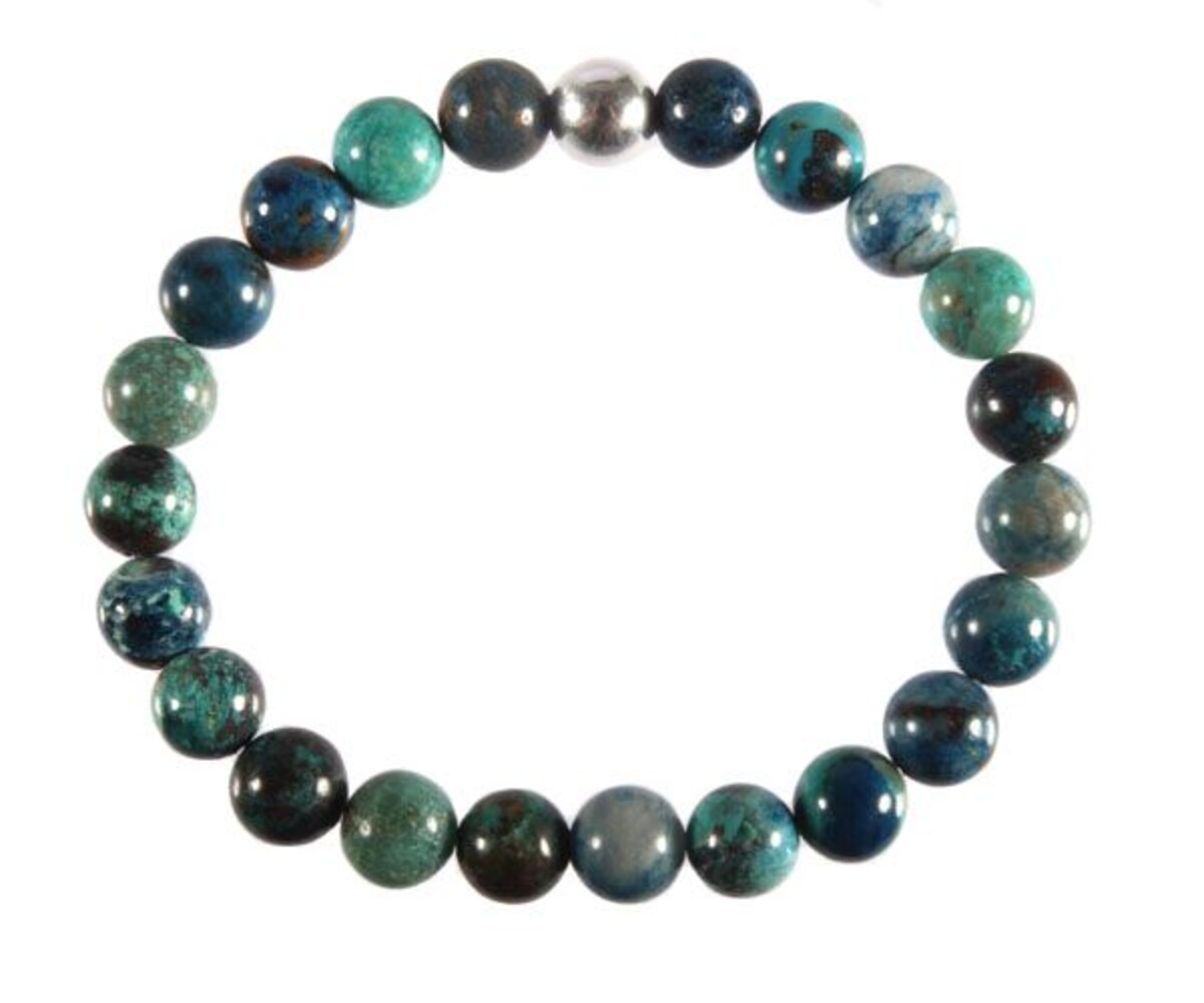 Chrysocolla armband 20 cm | 8 mm kralen Chrysocolla armband 20 cm | 8 mm kralen