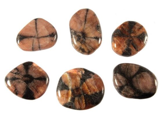 Chiastoliet steen plat geslepen