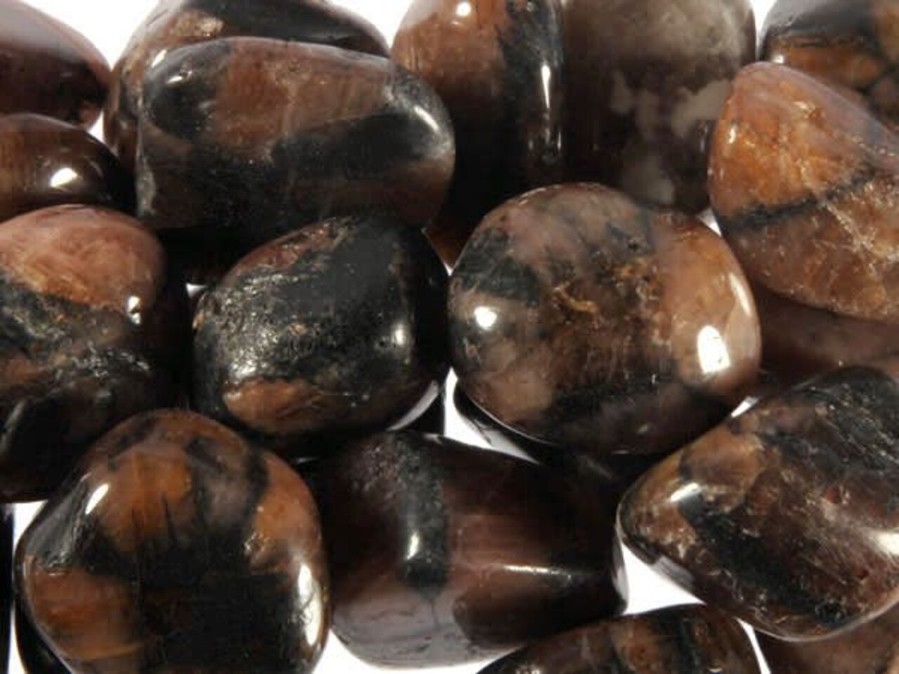 Chiastoliet of kruissteen getrommeld 5 - 10 gram