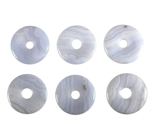 Chalcedoon hanger donut 3 cm Chalcedoon hanger donut 3 cm