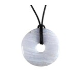 Chalcedoon hanger donut 3 cm Chalcedoon hanger donut 3 cm