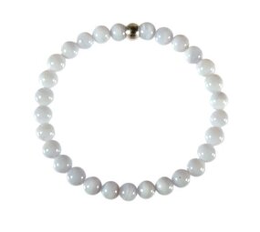 Chalcedoon armband 17 cm | 6 mm kralen Chalcedoon armband 17 cm | 6 mm kralen