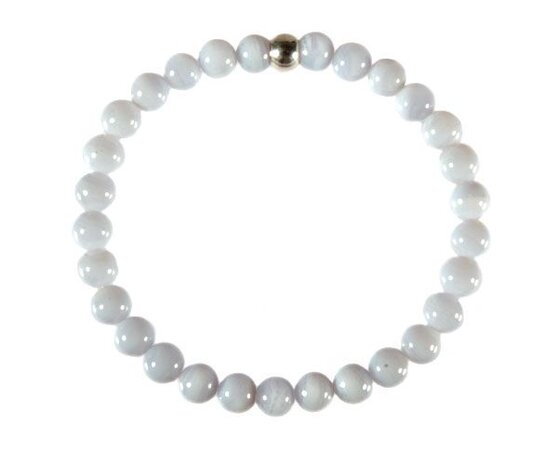 Chalcedoon armband 16 cm | 6 mm kralen