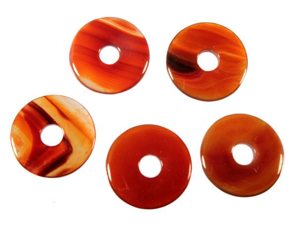 Carneool hanger donut 3 cm