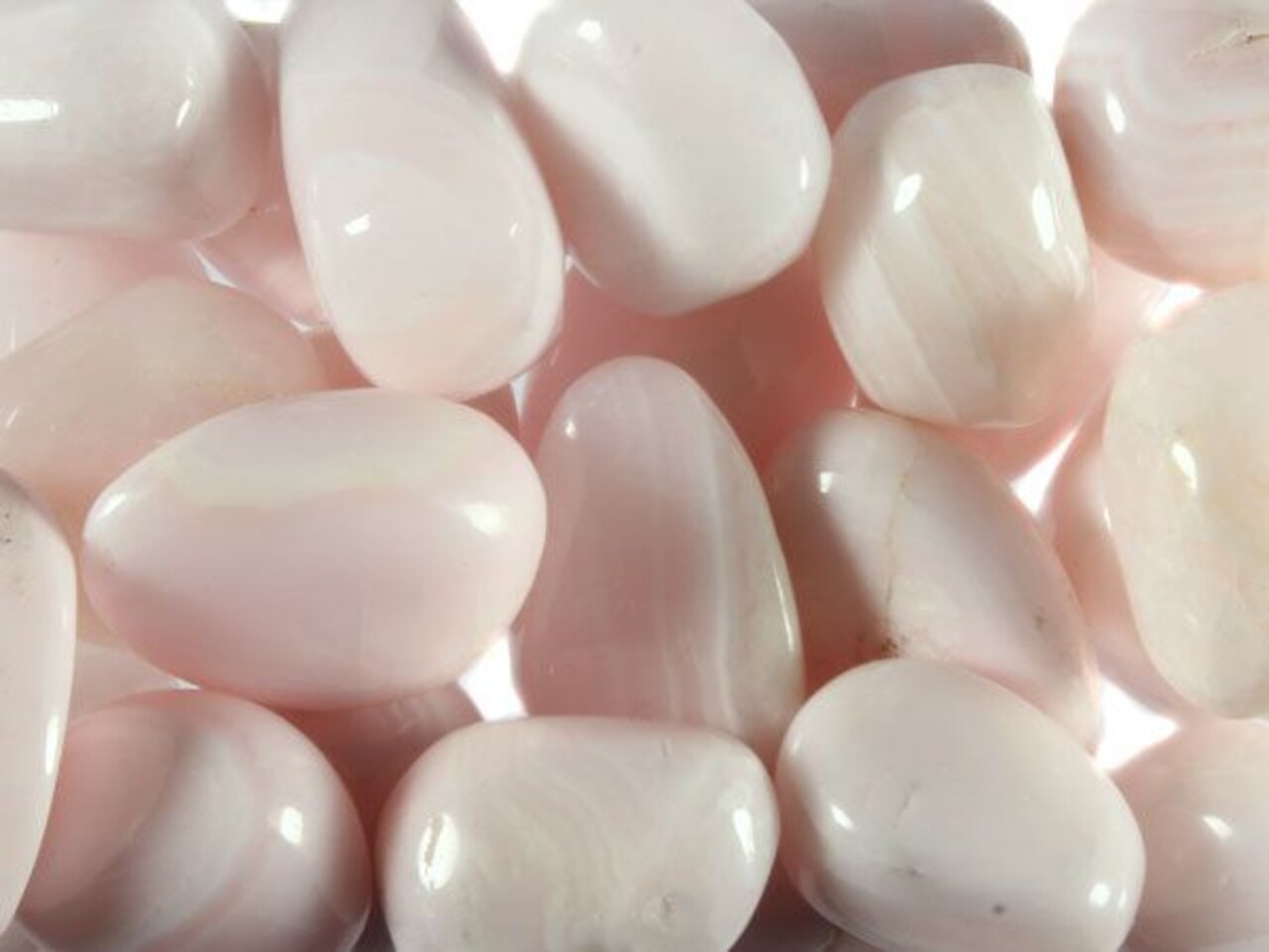 Calciet (mangano) steen getrommeld 5 - 10 gram