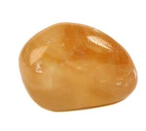 Calciet (honing) steen getrommeld | middel (M) Calciet (honing) steen getrommeld | middel (M)