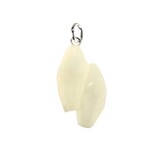 Calciet (hondentand) hanger met zilveren oogje Calciet (hondentand) hanger met zilveren oogje
