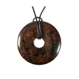 Bronziet hanger donut 4 cm