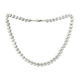 Bergkristal ketting 8 mm kralen