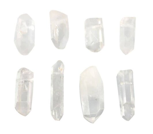 Bergkristal hanger punt ruw doorboord Bergkristal hanger punt ruw doorboord