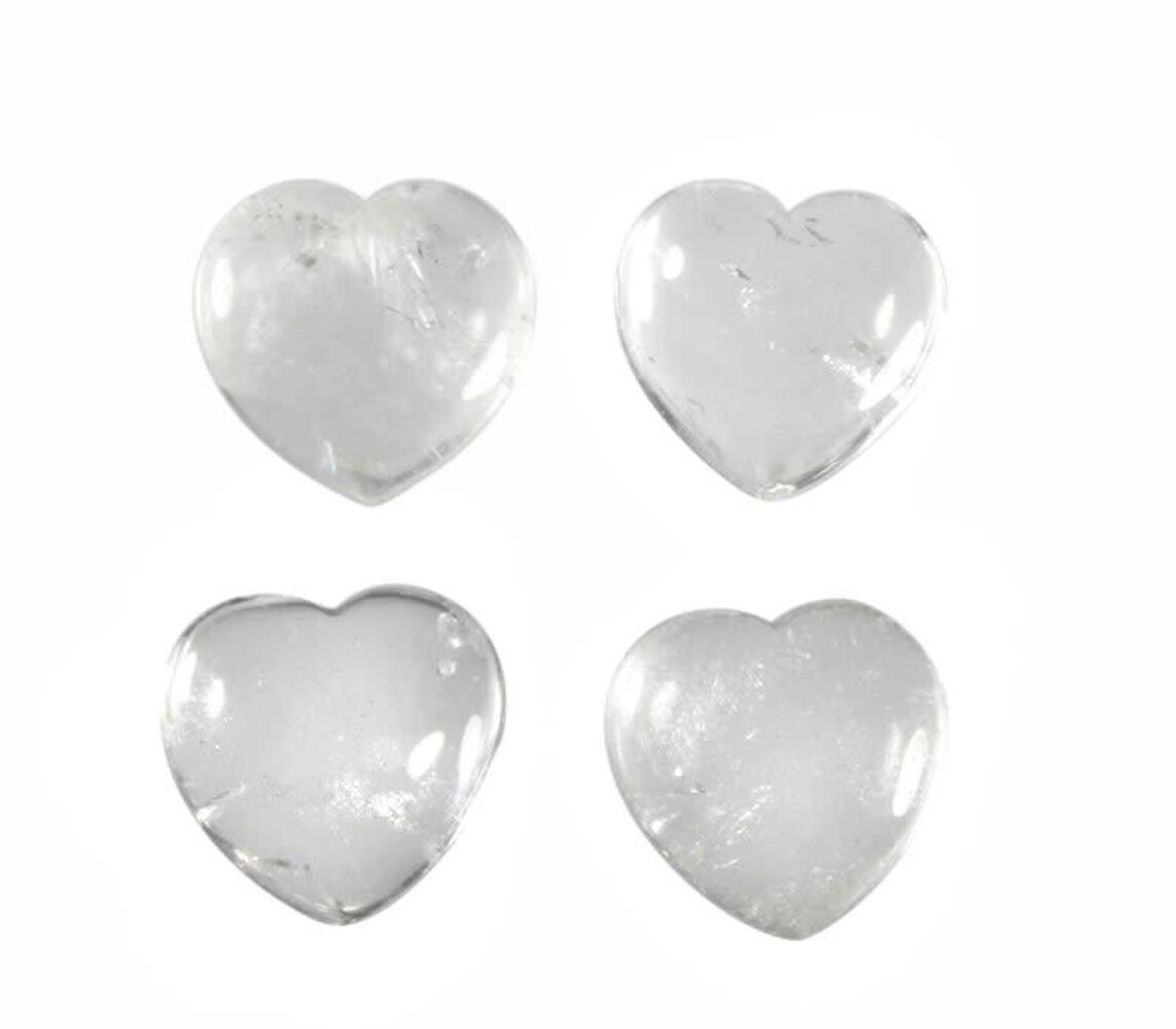 Bergkristal edelsteen hart 3 cm