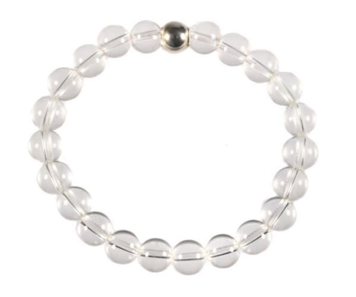 Bergkristal armband 20 cm | 8 mm kralen Bergkristal armband 20 cm | 8 mm kralen