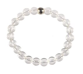 Bergkristal armband 20 cm | 8 mm kralen Bergkristal armband 20 cm | 8 mm kralen