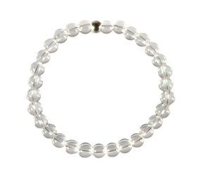 Bergkristal armband 17 cm | 6 mm kralen Bergkristal armband 17 cm | 6 mm kralen