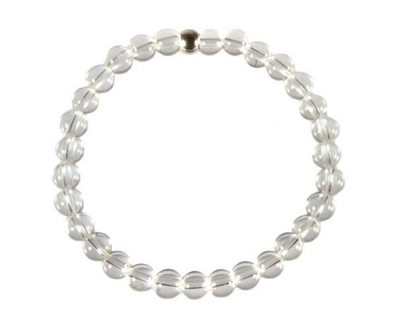 Bergkristal armband 15 cm | 6 mm kralen Bergkristal armband 15 cm | 6 mm kralen