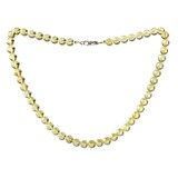 Barnsteen (geel) ketting 8 mm kralen