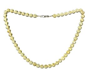 Barnsteen (geel) ketting 8 mm kralen Barnsteen (geel) ketting 8 mm kralen