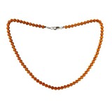 Barnsteen (cognac) ketting 6 mm kralen Barnsteen (cognac) ketting 6 mm kralen