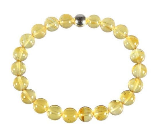 Barnsteen (geel) armband 20 cm | 8 mm kralen