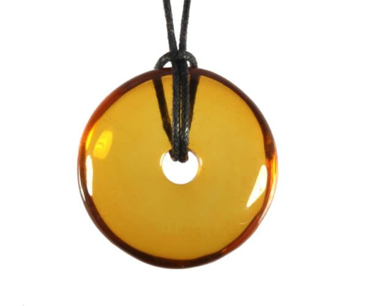 Barnsteen (Baltisch) helder hanger donut 3 - 3,5 cm Barnsteen (Baltisch) helder hanger donut 3 - 3,5 cm