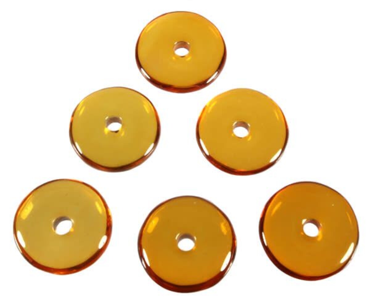 Barnsteen (Baltisch) helder hanger donut 3 - 3,5 cm Barnsteen (Baltisch) helder hanger donut 3 - 3,5 cm